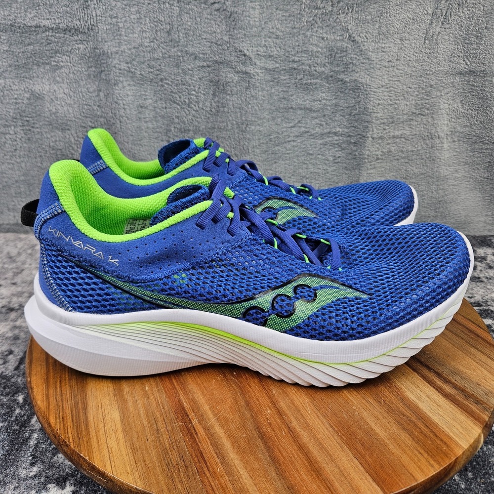 Saucony Kinvara 14 Shoes Mens 10.5 Superblue Slime Running Sneakers S20823-33